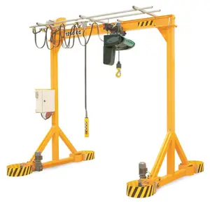 1 2 3 5 Ton Flexible Moveable Garage Steel Portable Gantry Crane Supplier