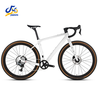 Nouveau vélo de gravier/route en fibre de carbone 700C, cadre 13 vitesses, guidon intégré sans fil monobloc, directement de l'usine chinoise