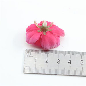 Cabeza de flor artificial de seda, color rosa cerezo, para decoración de bodas, manualidades, 4 cm - Product Image 2