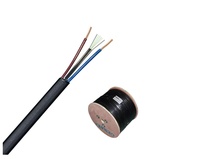 FTTH 1-12 Colores Fibers with Two FRP Self-supporting Covered Wire Cable Single Mode G652D/G657A1 Fiber Optic Cable