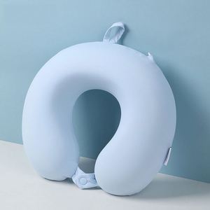 Cooling Ice Silk U-shaped <b>Pillow</b> Travel Portable Collapsible <b>Neck</b> <b>Pillow</b> Memory Foam Airplane <b>Pillow</b> Nap <b>Neck</b> <b>Pillow</b> Wholesale - Product Image 2