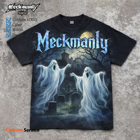 Kaos Kasual Pria Meckmanly 100% Katun Lengan Pendek O-Neck Regular Fit Ramah Lingkungan Bernapas Desain Cetak Sablon