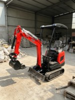 Excavator Mini COUGARS 1,2 Ton dengan Mesin, Bucket 0,02m, Hydraulic Crawler Digger, Motor Pompa, Sistem Quick Hitch, Kecepatan 9km/jam