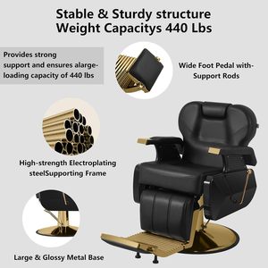 Silla Profesional <span class=keywords><strong>de</strong></span> Barbería Vintage <span class=keywords><strong>para</strong></span> Afeitado y Estilismo Silla Ajustable <span class=keywords><strong>para</strong></span> Corte <span class=keywords><strong>de</strong></span> Pelo en Salón <span class=keywords><strong>de</strong></span> Peluquería <span class=keywords><strong>para</strong></span> <span class=keywords><strong>Hombres</strong></span> - Product Image 5