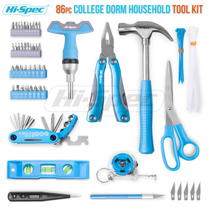Hi-Spec Starter Diy Tool Kit 86 Pc 1/4 In Hex Socket Hand Tools For Home Crafts Repair - Product Image 2