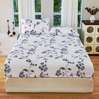 Draps-housses en microfibre satinée respirants et infroissables, vente en gros