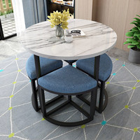 Nouveauté - Ensembles de meubles de salle à manger modernes et luxueux - Tables rondes et chaises en bois massif pour café et restaurant