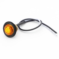 Feu de gabarit ovale à 10 LED haute luminosité certifié DOT, 12V 24V, 4 trous de fixation, universel pour remorques et camions