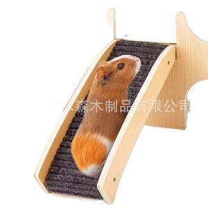 Casa de Madera para Cobayas, Rectangular, Duradera, Hábitat para Animales Pequeños con Fijación de Tornillos para un Juego Seguro - Product Image 5