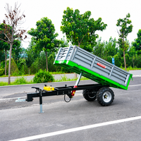 Mini-tracteur de haute qualité Zeyi, directement de l'usine, avec composants centraux à engrenages, et remorque basculante durable pour le transport agricole