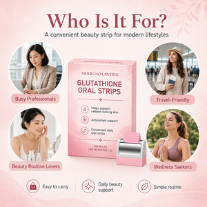 แผ่นอมกลูต้าไธโอนแบบละลายได้ 300 มก. สำหรับแบรนด์ส่วนตัว บำรุงผิว ช่วยเสริมสร้างความงาม อาหารเสริมแบบอม - Product Image 2