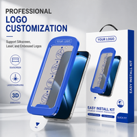 Kit anti-espion de suppression automatique de la poussière, installation facile pour iPhone 15 16 17 18 Pro 18Duo, protecteur d'écran mobile en verre trempé pour la confidentialité