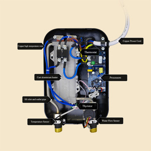<span class=keywords><strong>Eco</strong></span> piccolo 6500w istantaneo modalità elettrica scaldabagno per bagno cucina facile installazione Free Standing inglese EU di plastica - Product Image 4
