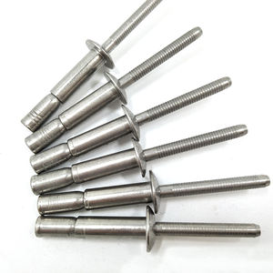 Rivets aveugles à tête ronde en acier inoxydable de classe 4, norme DIN, mono-boulons avec plage de préhension de 1,6 à 15 mm pour applications structurelles - Product Image 1