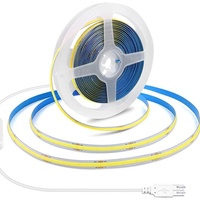 Tira de Luz LED COB de 5V Autoadhesiva con Interruptor e Interfaz USB, Luz Ambiental Suave para TV, Fondo de Pared, Paisajes, Ancho de PCB de 8mm