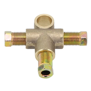 Bộ dụng cụ phanh phụ kiện đường ống Tee 3/8 "Phụ kiện dài Đoàn bộ phận UNF 24 TPI 3/16 ống với 3 nam hạt 3 cách thay thế - Product Image 2