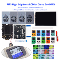Kit d'écran LCD rétroéclairé GB DMG V5 Ultra, menu OSD, écran LCD IPS de taille originale pour console Game Boy GBO