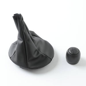 ฝาครอบหัวเกียร์รถยนต์ FUXIN ทำจากหนัง PU สำหรับ Fiat 500C Panda 03-12 เกียร์ธรรมดา - Product Image 1