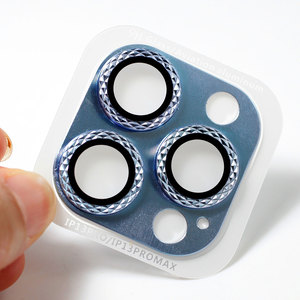 Película protectora de lente de cámara con marco de Metal de vidrio templado HD para <span class=keywords><strong>iPhone</strong></span> 11 <span class=keywords><strong>12</strong></span> 13 - Product Image 4