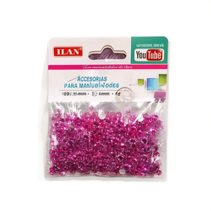 Strass Ilan 4 mm rosa per artigianato e decorazioni - Product Image 2