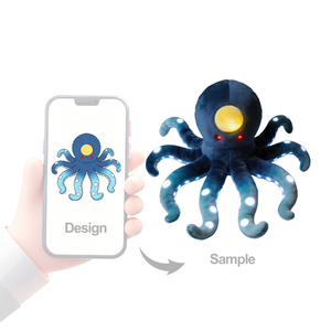 고품질 전문 맞춤형 봉제 인형 창의적인 외계인 캐릭터 봉제 동물 PP 코튼 충전 스트레스 해소 맞춤형 사이즈 - Product Image 2