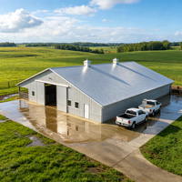 Entrepôt en structure métallique légère préfabriquée sur mesure, entrepôt en structure métallique à faible coût