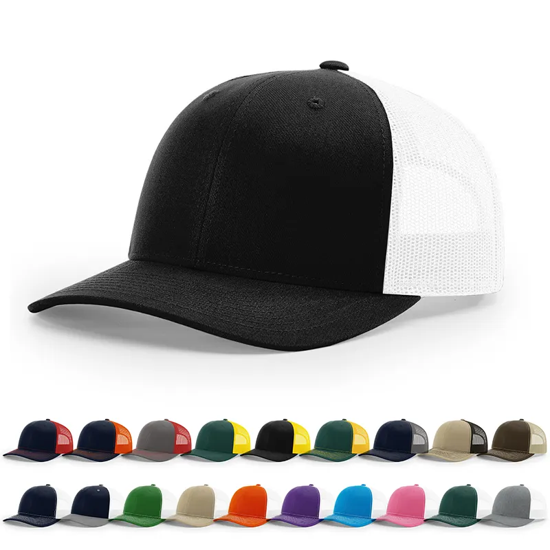 FF506 Embroidery LOGO Hip Hop Sports Caps Adjustable Unisex Trucker Hat Cotton Mesh Baseball Snapback Cap