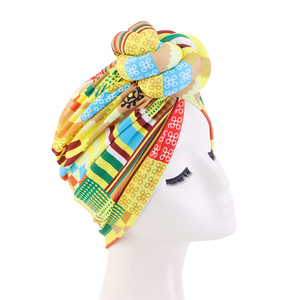 Turban pré-noué pour femme, grande taille, motif africain imprimé, pour usage quotidien et extérieur - Product Image 6
