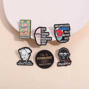 Lettre en gros Inspiration Dire Motivation <span class=keywords><strong>Phrase</strong></span> Métal célébrité Badges Broches Motivation <span class=keywords><strong>Positive</strong></span> Émail Épinglettes - Product Image 1
