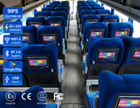 Écran de siège arrière Buspad 9 pouces, système de divertissement pour bus VOD IPS, compatible avec les bus Yu Tong, King Long, Zhong Tong et Higer