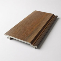 Panneau mural composite en bois grainé imperméable pour extérieur, revêtement mural WPC extérieur