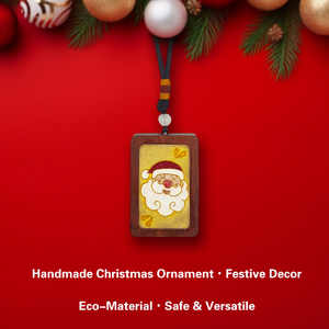 Christmas Present-Handmade Fashionable Cartoon Character Cloisonne Enamel Wooden Home Decor Custom New Year Gifts