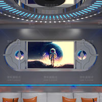 Kaca Cermin Infinity Kustom untuk Dekorasi Dinding Klub Malam, KTV, Bar, Lounge, Dekorasi Klub Modern, Hiasan Dinding dengan Lampu Kipas
