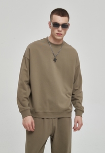 จัมเปอร์คอกลมผ้าเทอร์รี่สองชั้นผ้าฝ้าย400กรัมตัดหมอกหลากสี - Product Image 5