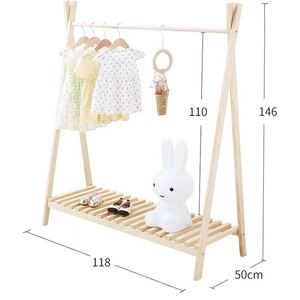 Perchero de madera para <span class=keywords><strong>ropa</strong></span> de casa, Perchero de abrigo para niños, gran oferta - Product Image 3