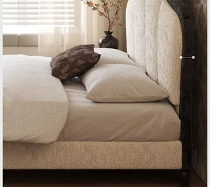 2025 Stylish Hot <strong>Sale</strong> Velvet Upholstered <strong>Sleigh</strong> <strong>Bed</strong> with Scroll Soft Bag Headboard &amp; Foot Board Luxury Chenille Storage <strong>Bed</strong> - Product Image 4