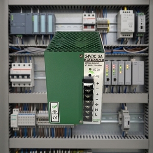Din Rail แหล่งจ่ายไฟ24V อินพุตกว้าง100-240VAC อินพุต OCP OVP OTP SCP แบบอัตโนมัติสำหรับอุตสาหกรรม - Product Image 1