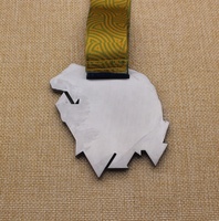Vente directe d'usine Antique émail doux forêt lac défi course médaille personnalisée