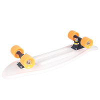 Skateboard en plastique à prix d'usine, roues en PU, portable, léger, cruiser