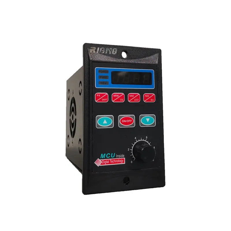 RIQNO T13 mini vfd 0.75kw 220V monofásico a trifásico vfd ac drive T13-750W-12-H