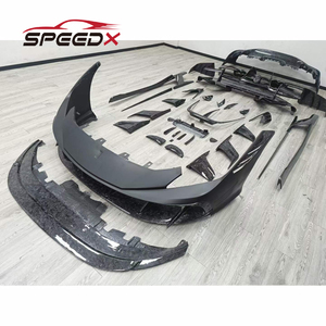 Kit de Carrocería de Fibra de Carbono Estilo MSY para Ferrari <span class=keywords><strong>F8</strong></span>, Parachoques Delantero de Fibra de Carbono, Difusor de Parachoques Trasero, Faldones Laterales - Product Image 4