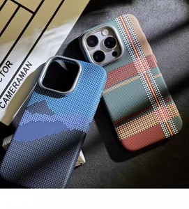 Pour <span class=keywords><strong>Apple</strong></span> <span class=keywords><strong>iPhone</strong></span> 15 Pro Max étui 14 <span class=keywords><strong>13</strong></span> Plus IP16 Pro Max magnétique mince PC motif en Fiber de carbone accessoires de téléphone portable couverture - Product Image 5