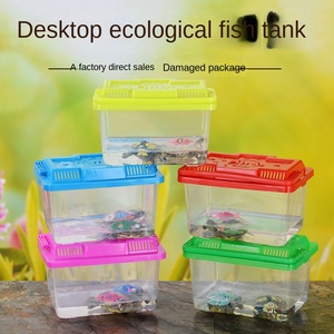 Caixa Plástica Portátil para Tartarugas, Tanque Pequeno Transparente com Tampa, Aquário para Peixes, Venda Direta de Fábrica - Product Image 5