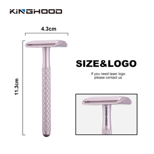 <span class=keywords><strong>Rasoir</strong></span> de sécurité à double lame <span class=keywords><strong>pour</strong></span> le <span class=keywords><strong>visage</strong></span> des femmes d'origine biodégradable écologique zéro déchet - Product Image 2