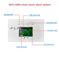 Kit de Sistema de Alarma Antirrobo Tuya APP, Sistema de Alarma para el Hogar con Cable e Inalámbrico WiFi GSM (2G/4G)