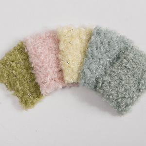 Tissu fausse fourrure bouclée 100% polyester argent, vêtements, vente en gros - Product Image 6