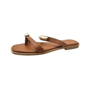 Sandalias Planas de Verano para Mujer, Punta Abierta, Suela Suave, Moda Casual, Ligeras, Cómodas, con Correa - Product Image 1