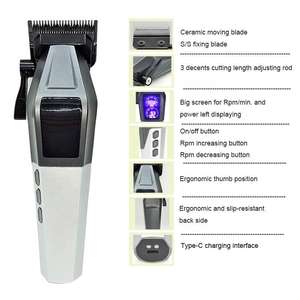 ปัตตาเลี่ยนไร้<span class=keywords><strong>ส</strong></span>ายแบบมืออาชีพ ความเร็ว<span class=keywords><strong>ส</strong></span>ูง 8000 รอบต่อนาที ดี<span class=keywords><strong>ไซ</strong></span>น์แบบมอเตอร์<span class=keywords><strong>ไซ</strong></span><span class=keywords><strong>ค์</strong></span> <span class=keywords><strong>ส</strong></span>ำหรับช่างตัดผมชาย - Product Image 6