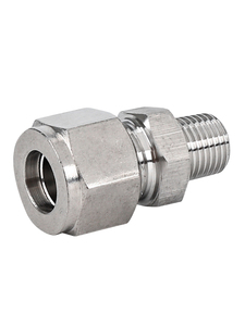 304 स्टेनलेस स्टील फेरूल कनेक्टर सीधे टर्मिनल npt 3/8 "पुरुष थ्रेड सिंगल डबल फर्नियम प्रकार वायु स्रोत उपकरण - Product Image 5