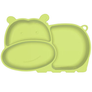Plato de silicona para alimentación de bebés con ventosa, plato dividido para niños de 0 a 12 meses, plato para comida - Product Image 2